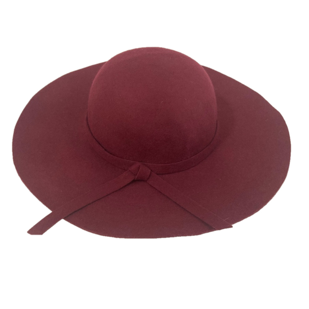 Burgundy Wool Hat